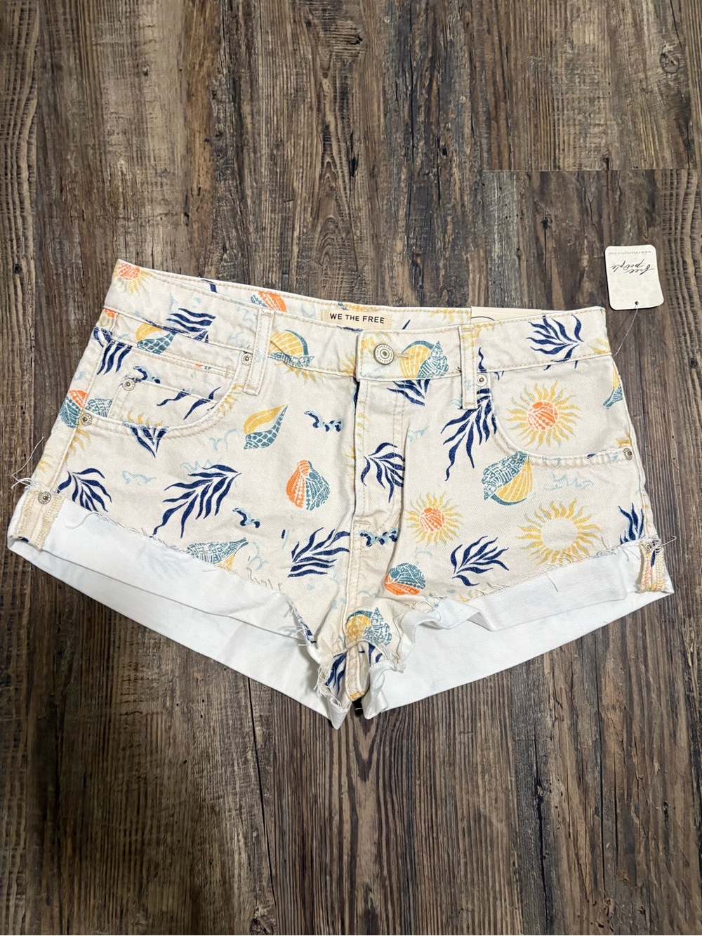 Free People We the Free Printed Shorts $78.00 Size 28 Never Worn NWT